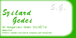 szilard gedei business card